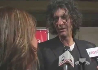 Howard Stern consults with his Bulldog in the bathroom about his day